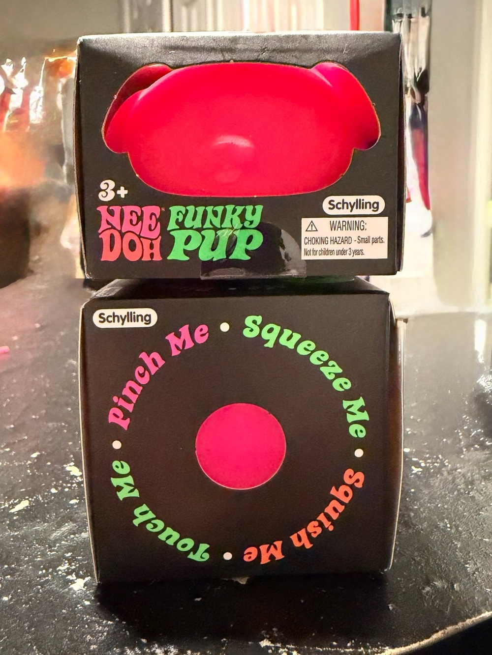 Pink NeeDoh Funky Pup AND Pink Needoh Groovy Glob. Authentic.